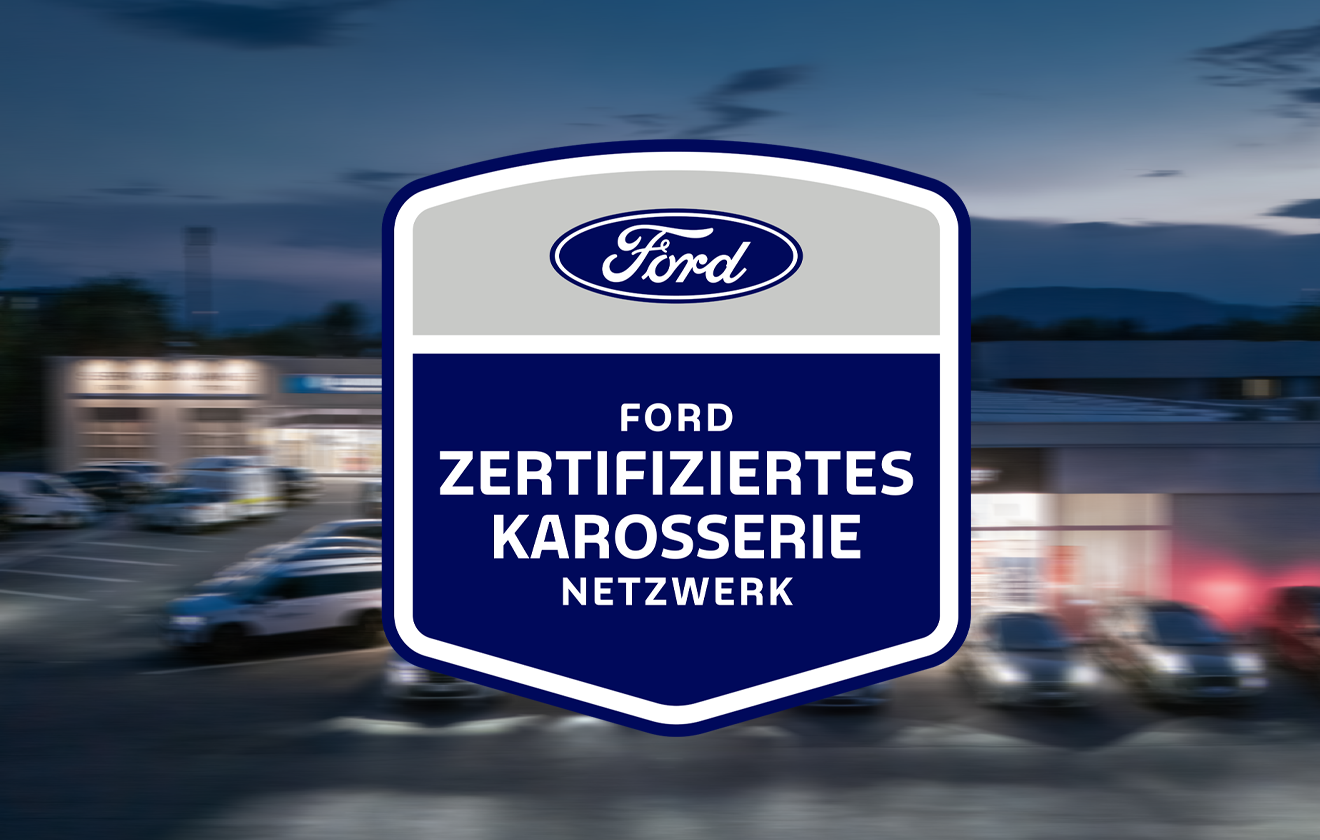 Autozentrum Jagersberger erfolgreich als Mitglied des Ford Zertifizierten Karosserie-Netzwerks ausgezeichnet